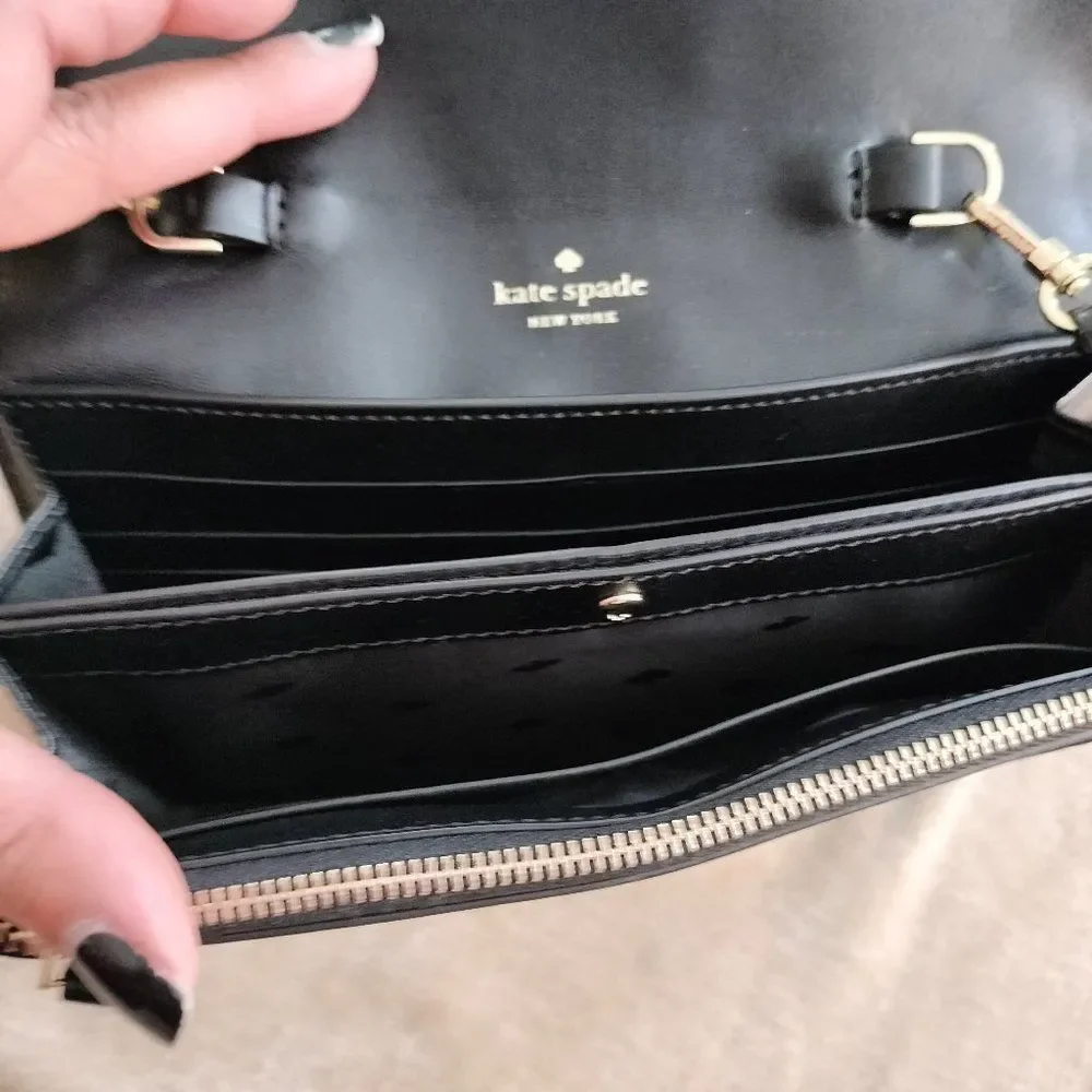 Kate Spade Crossbody Wallet Purse Black